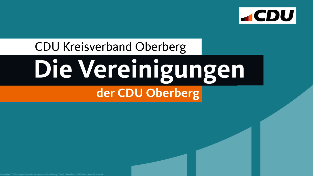 Die Vereinigungen der CDU Oberberg